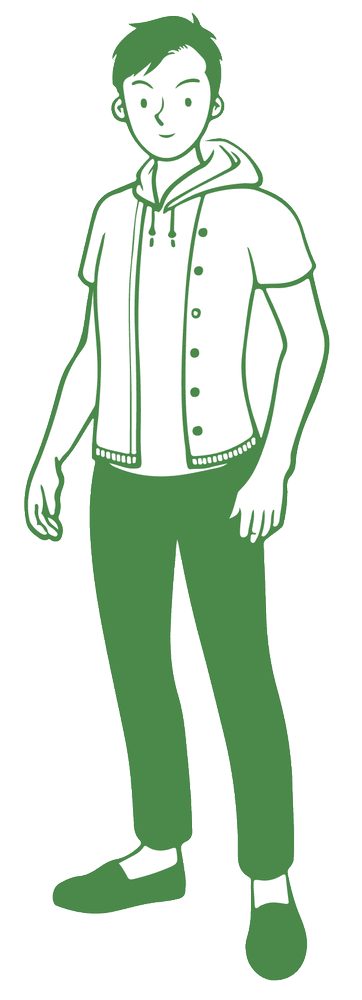 Illustration of the Green type character